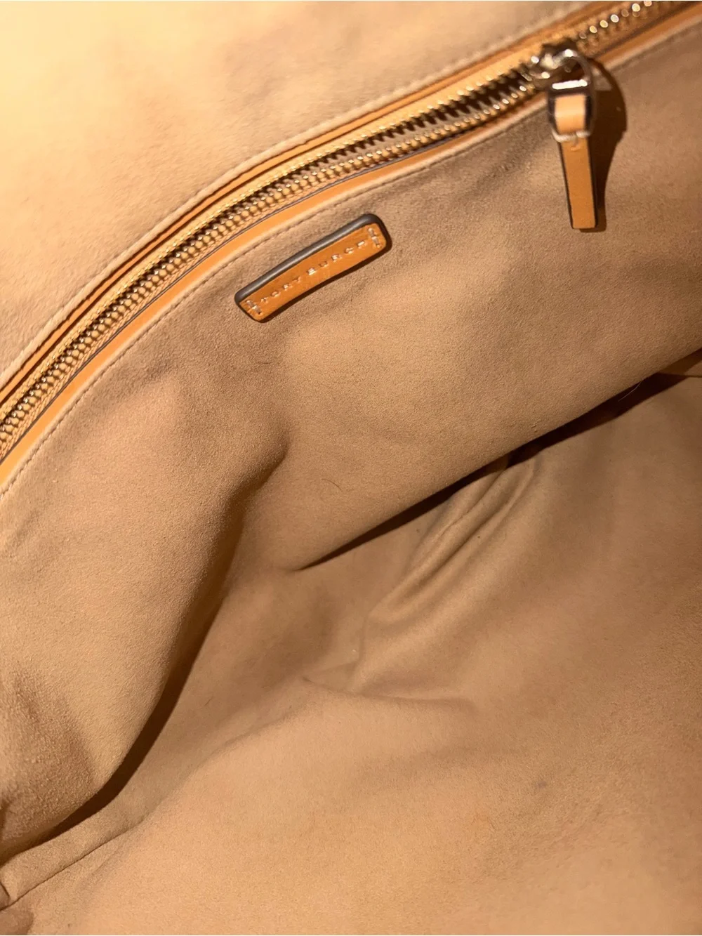 Tory Burch T Monogram Denim Balloon Bag